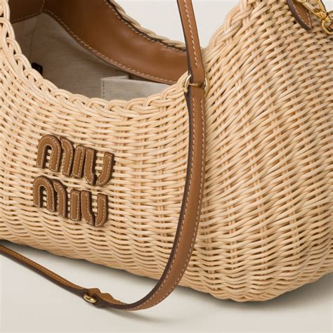 Tan/caramel Wander Wicker Handbag 